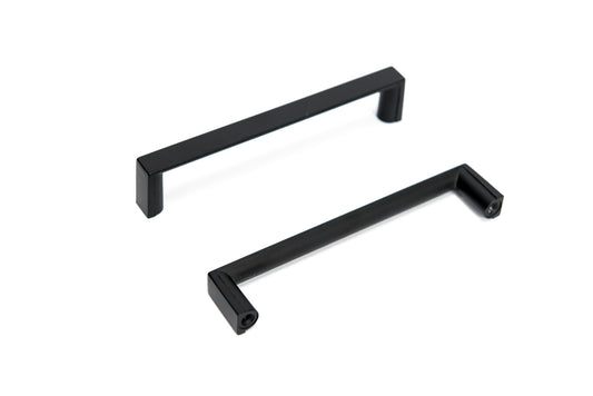 Portland Flat Top Bar Pull 5" C,C - Matte Black