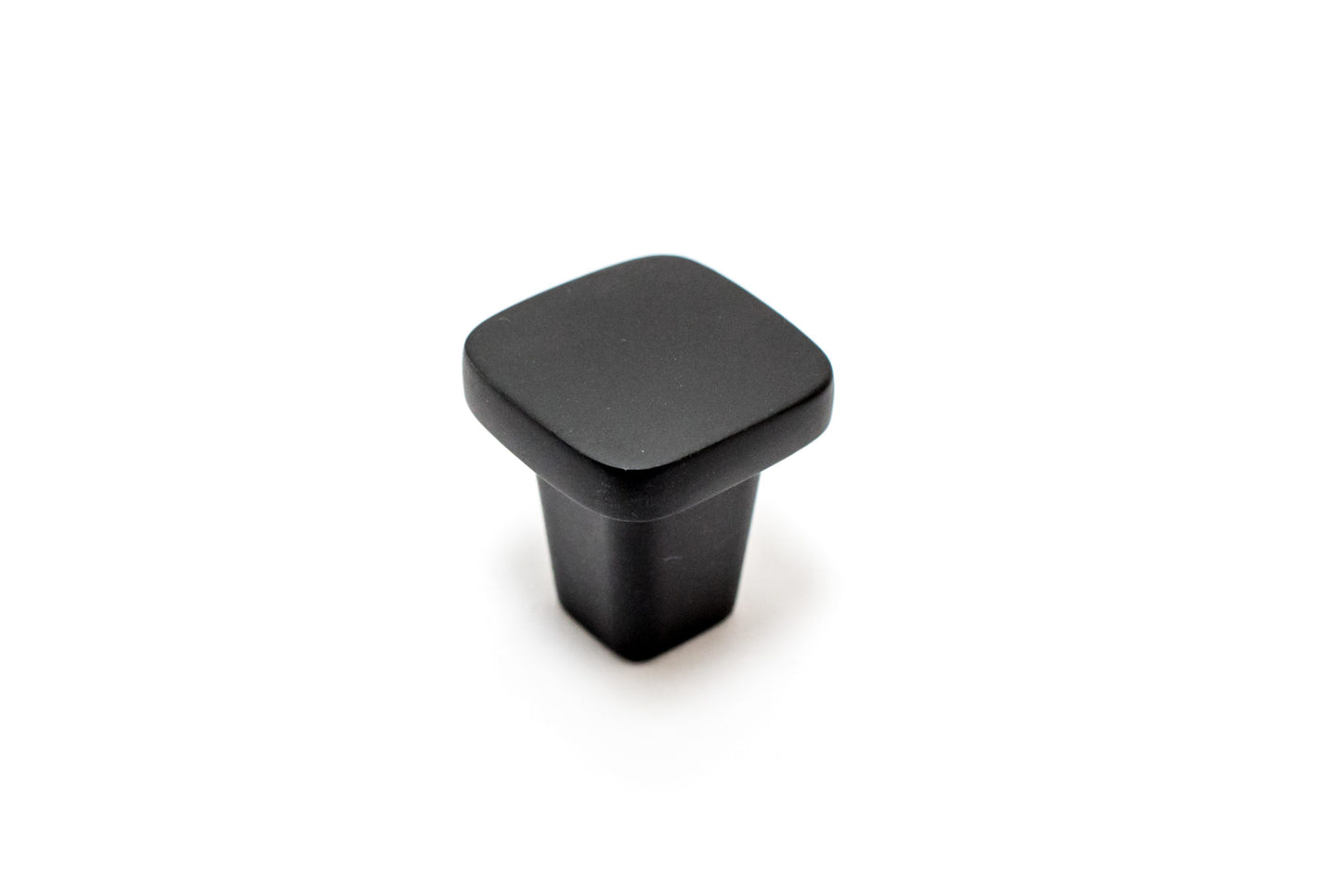 Athens Square Knob - Matte Black