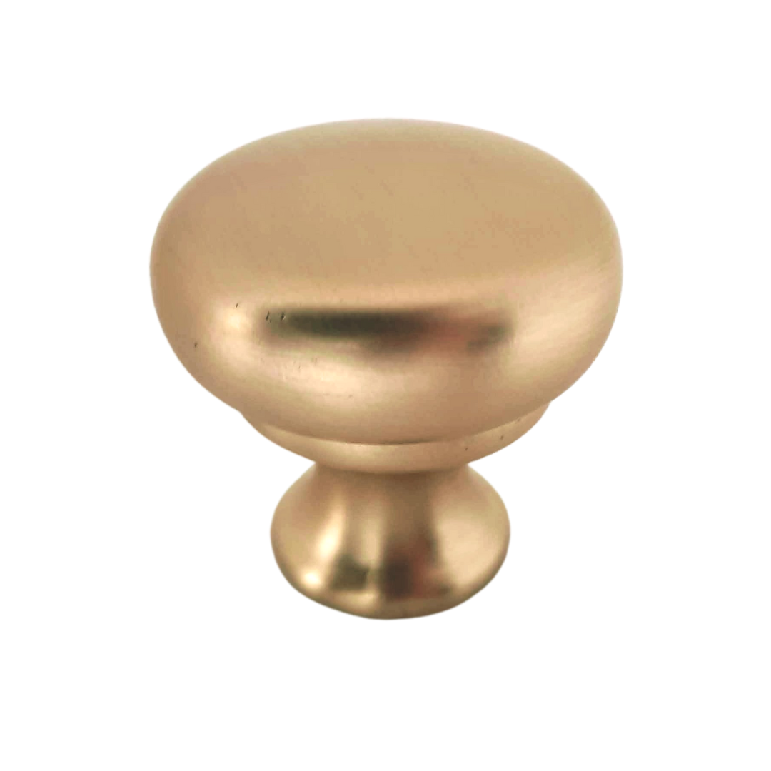 Paris Round Knob - Brushed Gold