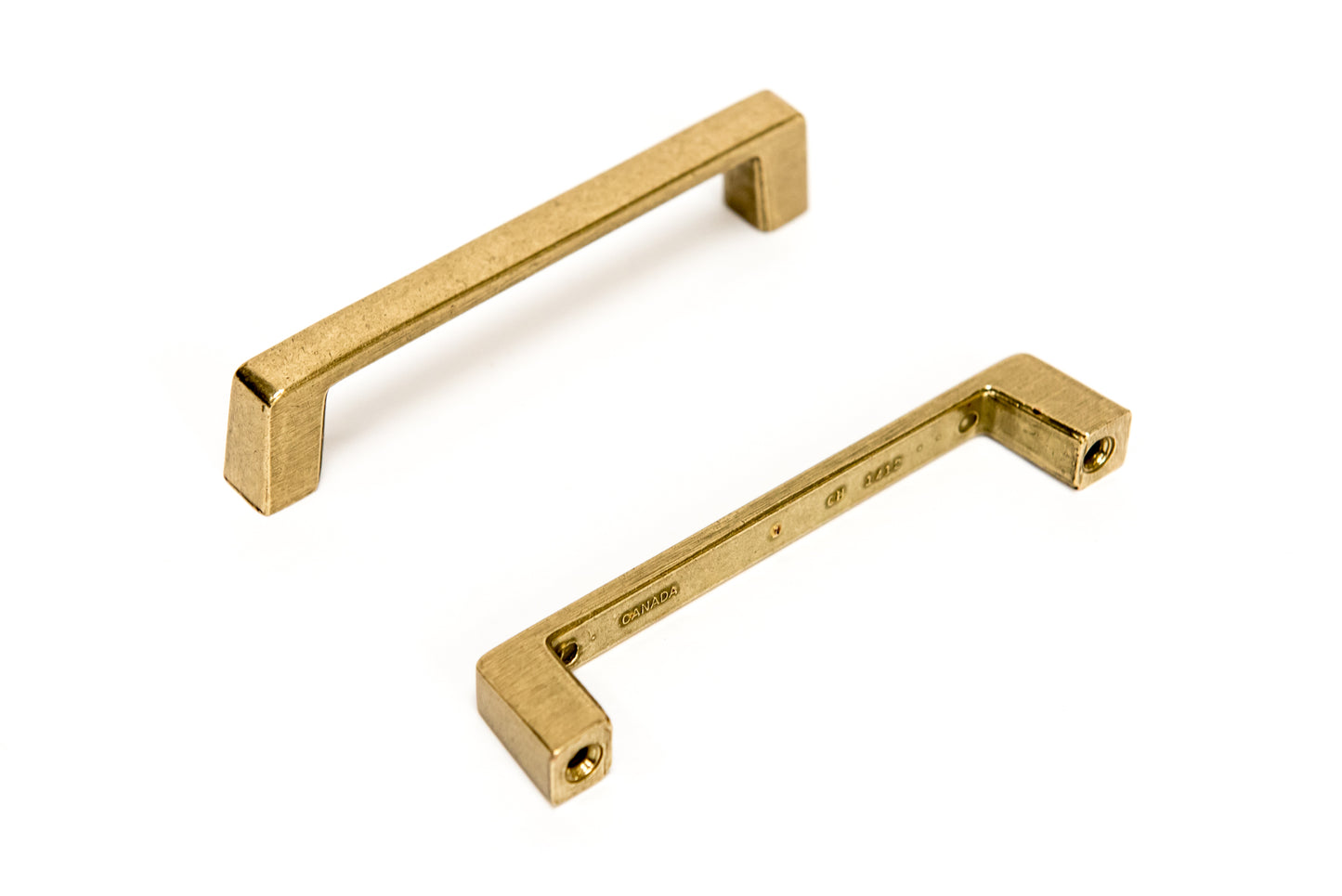 Portland Bar Pull 4" C,C - Florentine Brass