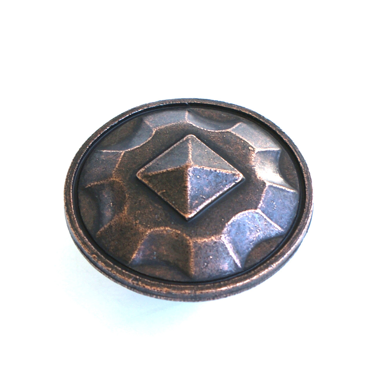 Mission Pattern Round Knob - Copper
