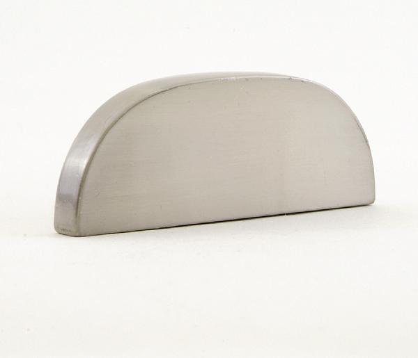 New York Flat Cup Pull - Brushed/Satin Nickel