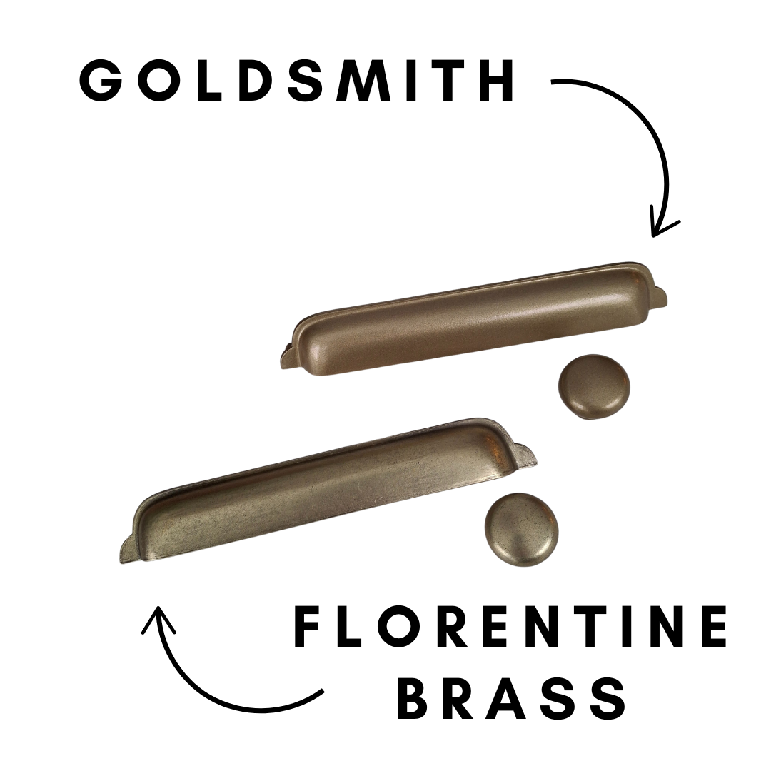 Portland Flat Top Knob - Goldsmith