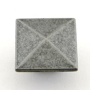 Mission Square Knob - Pewter