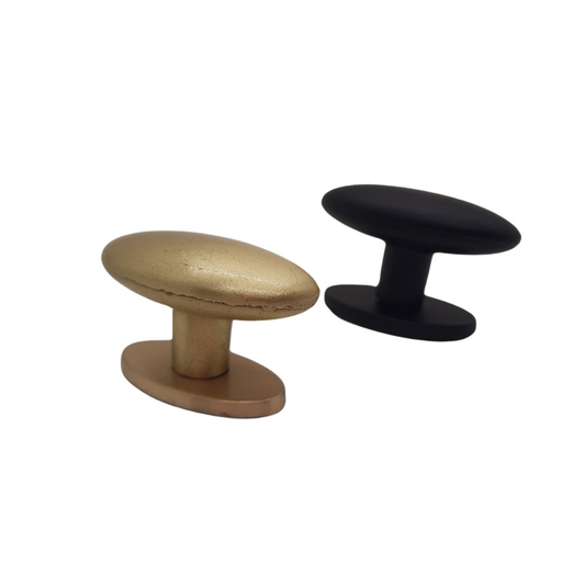 Paris Oval Knob with Backplate