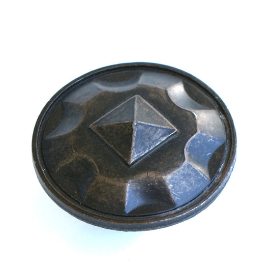 Mission Pattern Round Knob - Weathered Bronze